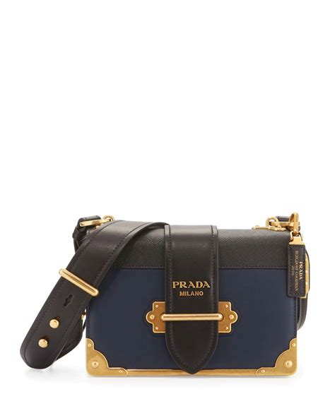 Prada Leather Trunk Shoulder Bag, Baltico 